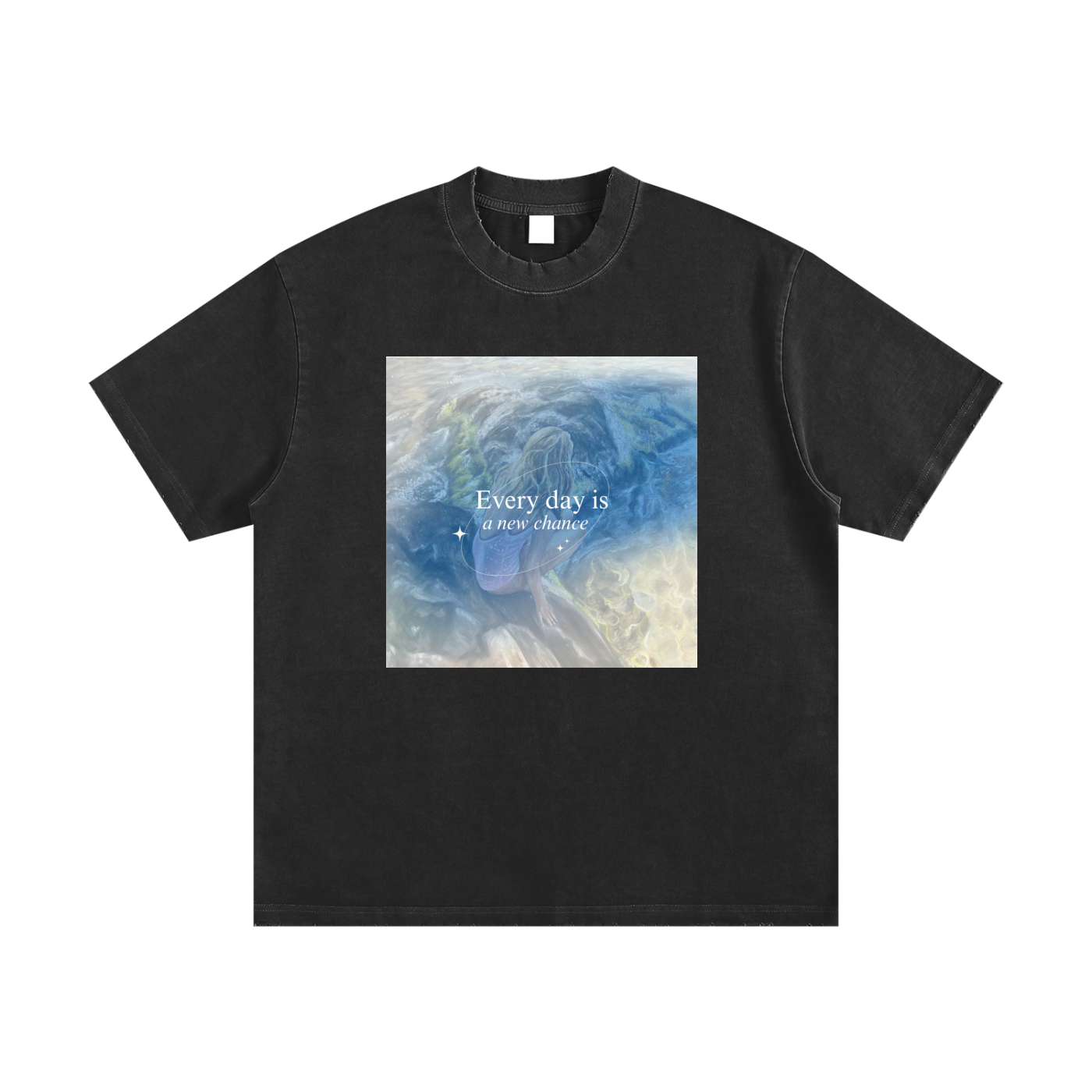 Heavyweight Vintage Washed Frayed New Chance! T-Shirt