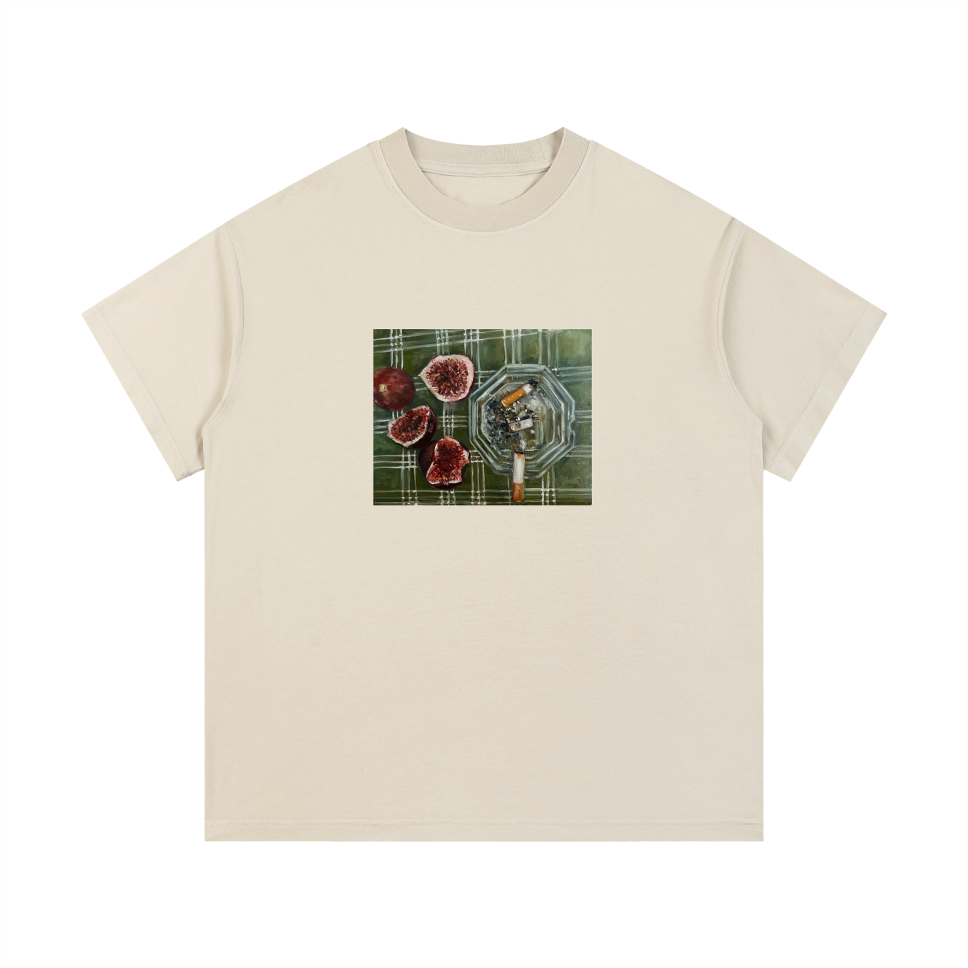 Vintage Wash Cotton T-Shirt Cigs & Figs