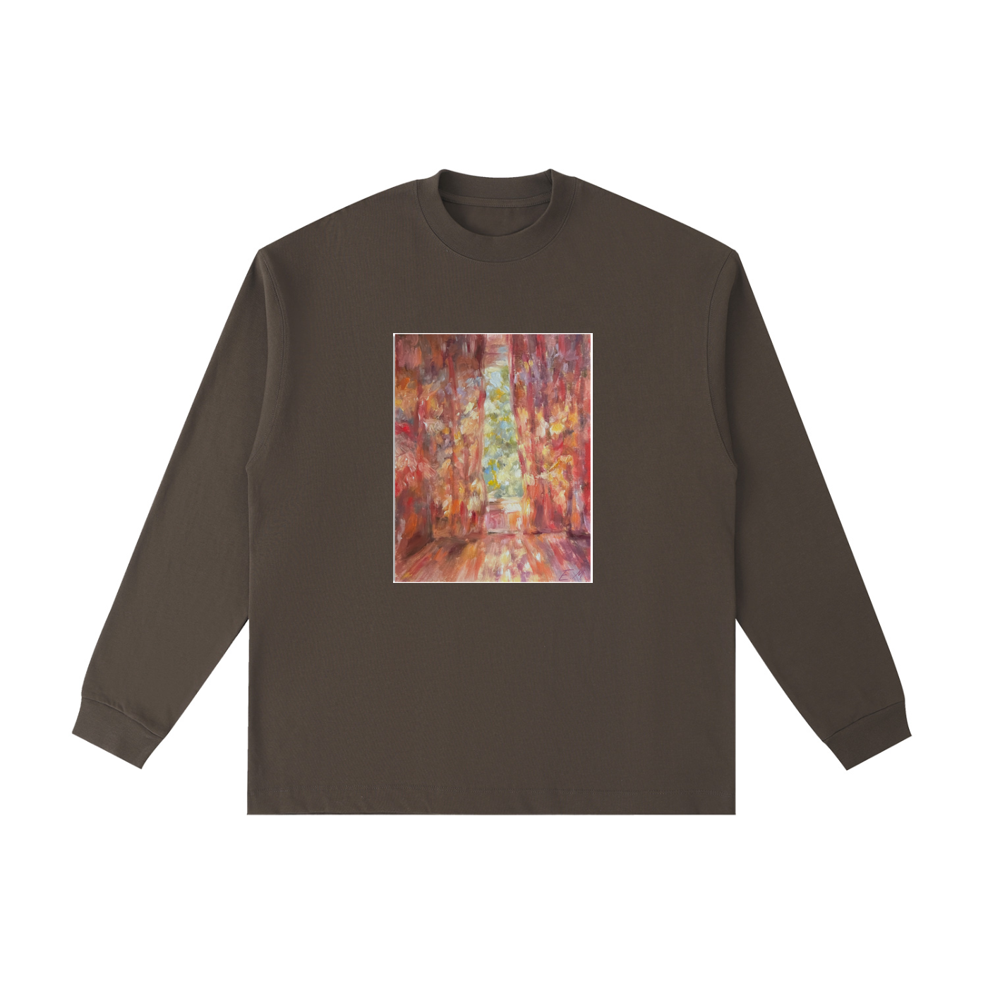 Essential Cotton Long Sleeve T-Shirt Windowsill
