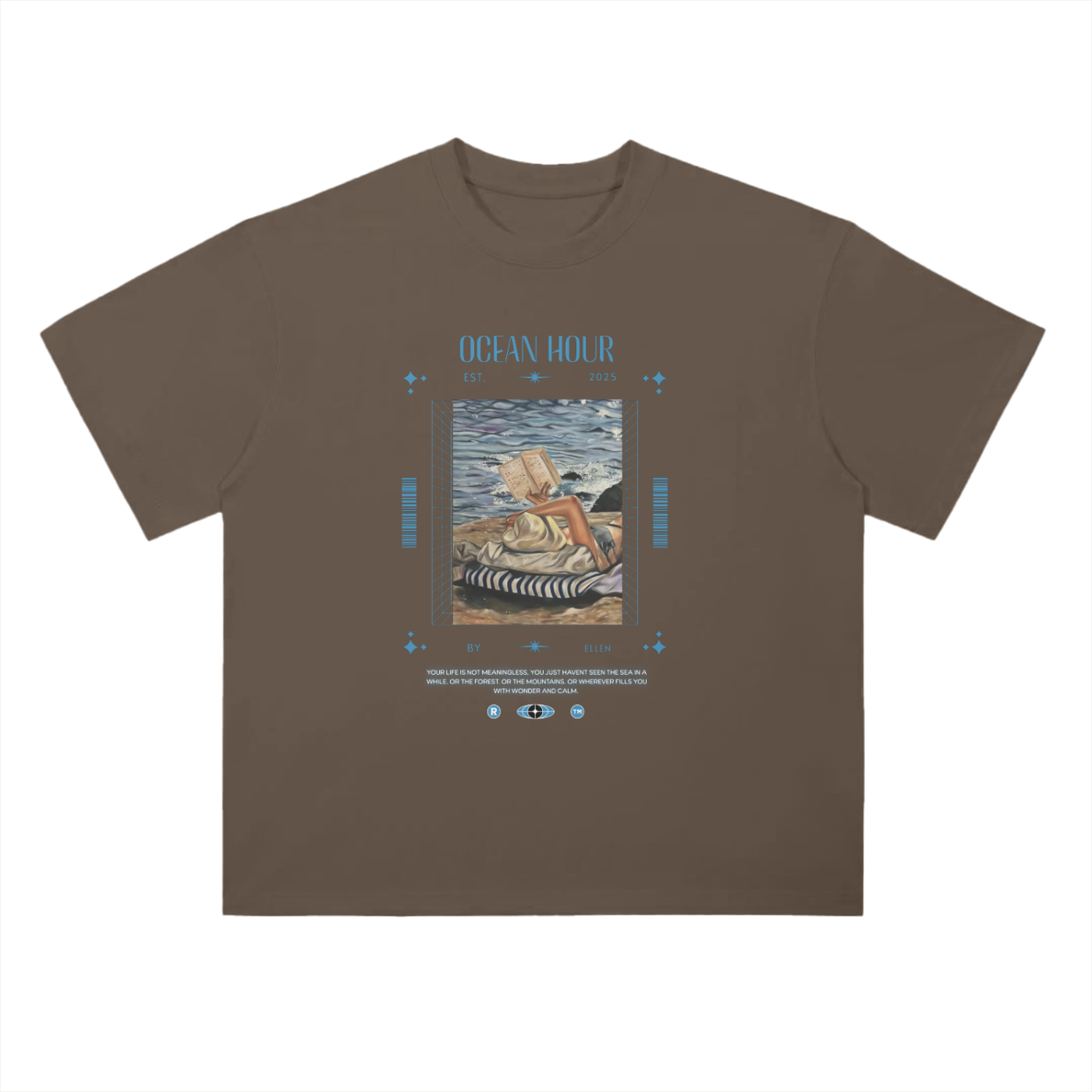 Drop Shoulder Ocean Hour! T-Shirt