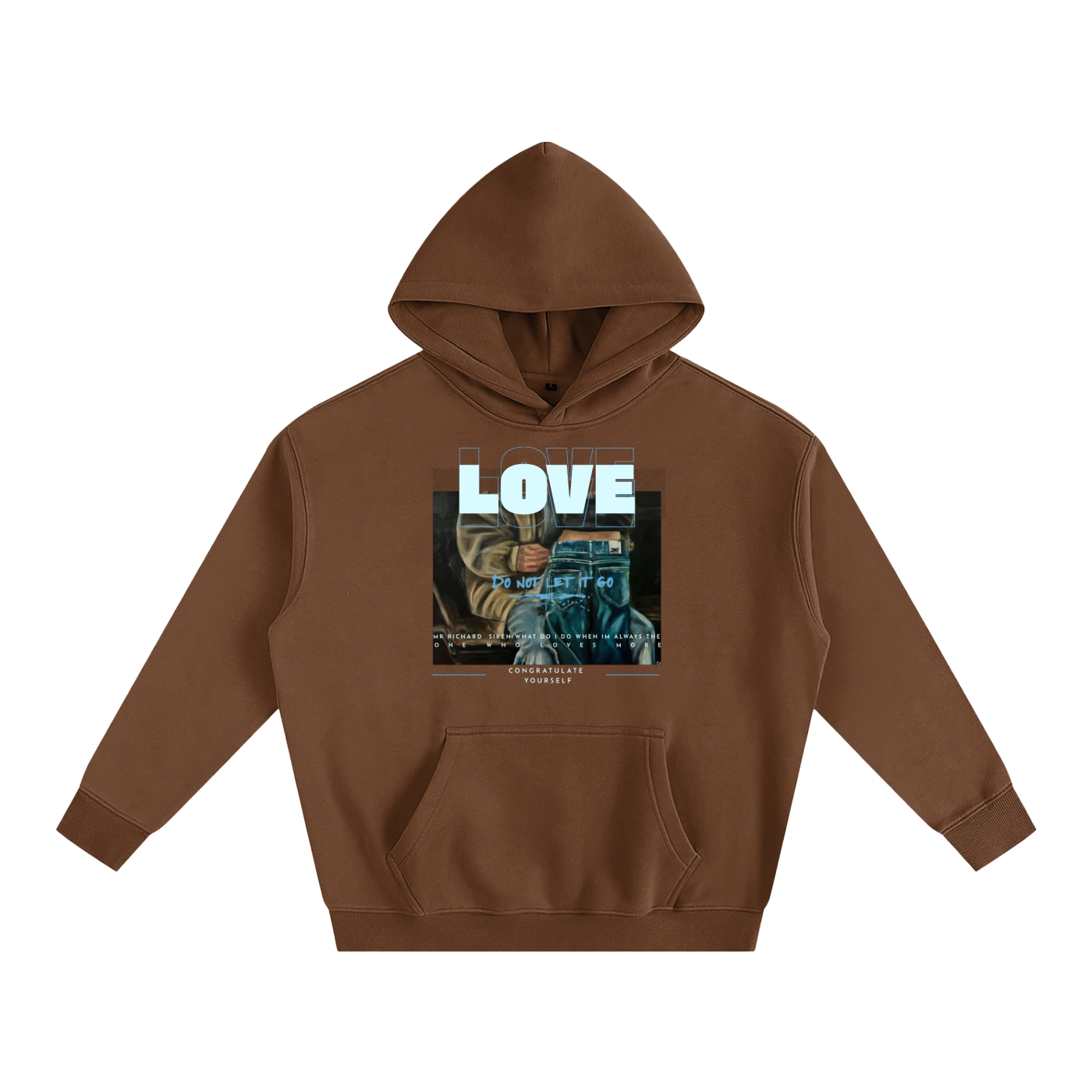 Oversize Love! Fleeced Hoodie