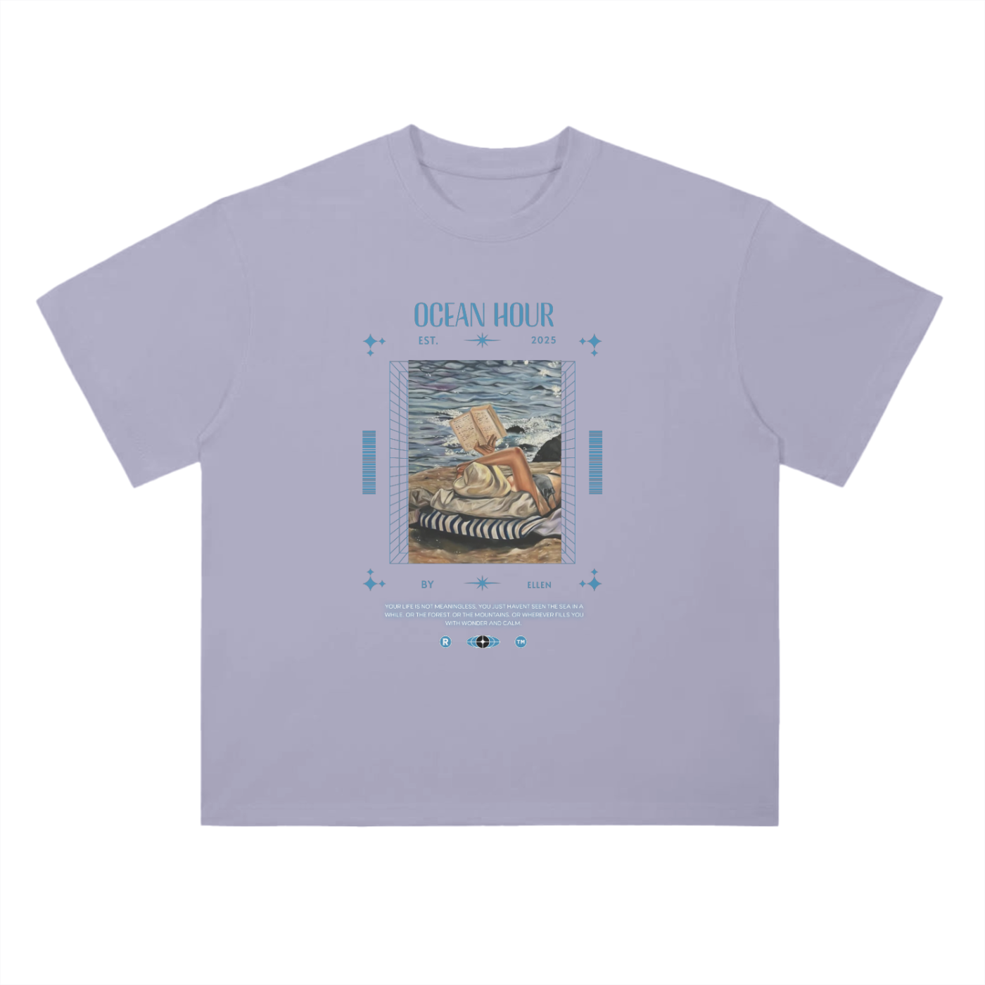 Drop Shoulder Ocean Hour! T-Shirt