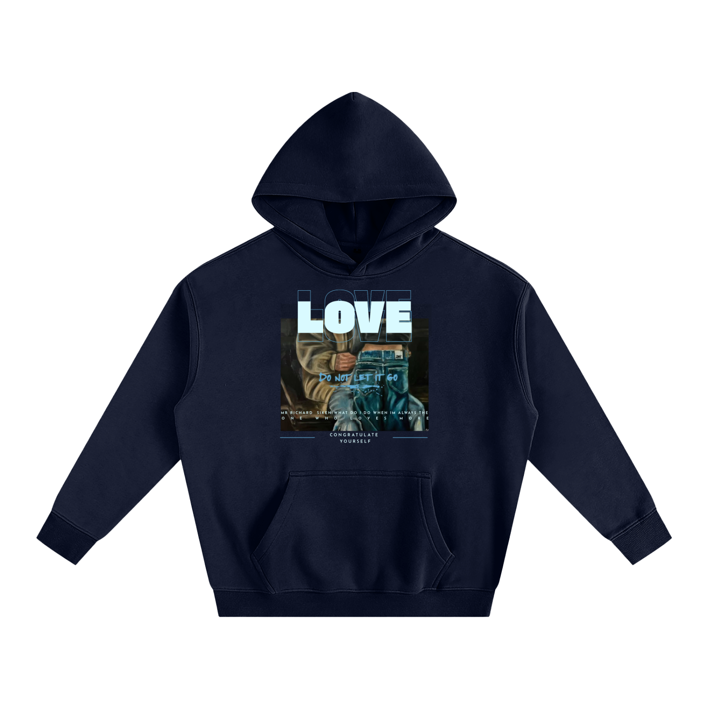 Oversize Love! Fleeced Hoodie