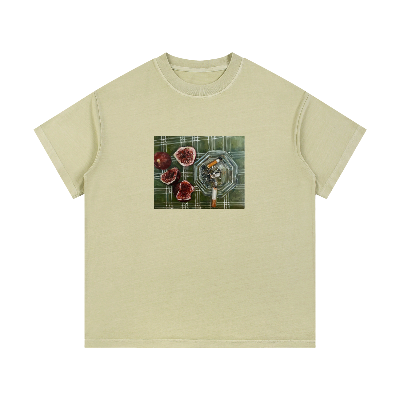 Vintage Wash Cotton T-Shirt Cigs & Figs