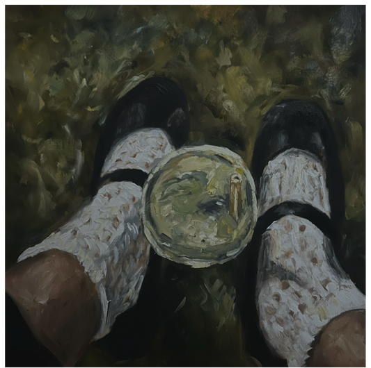 “Matcha, new shoes, lace socks”