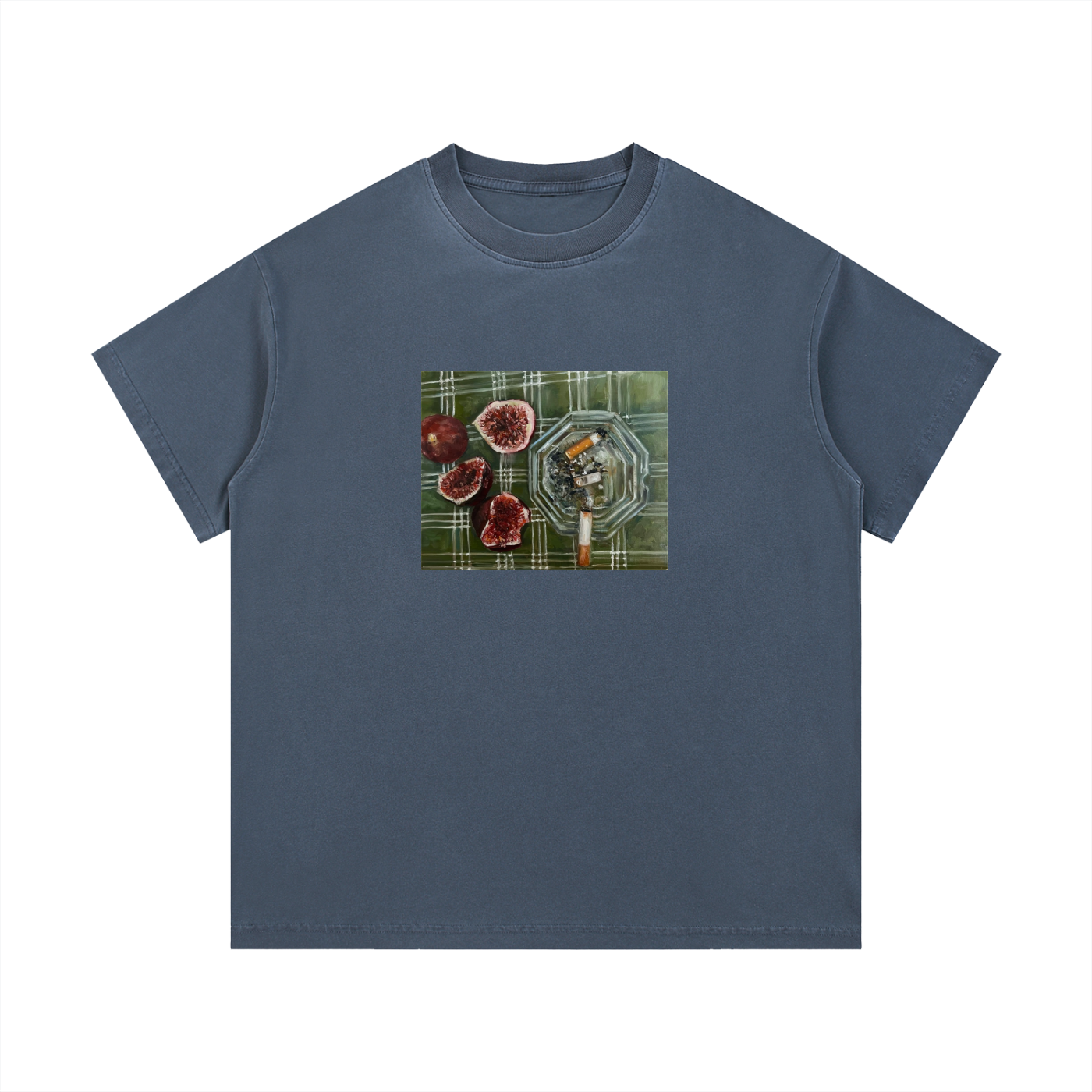 Vintage Wash Cotton T-Shirt Cigs & Figs