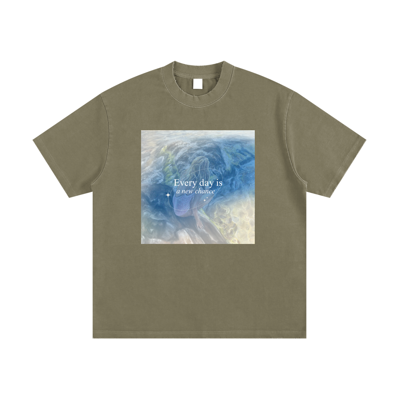 Heavyweight Vintage Washed Frayed New Chance! T-Shirt