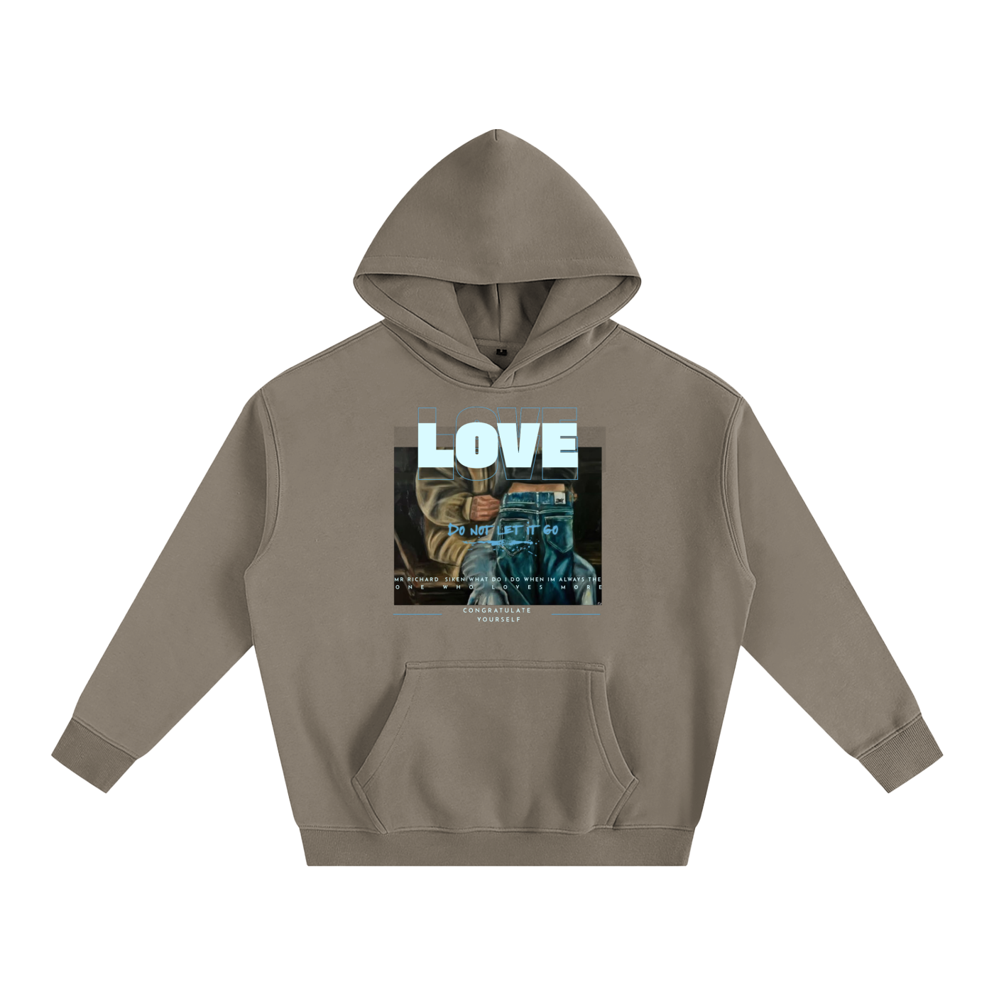 Oversize Love! Fleeced Hoodie