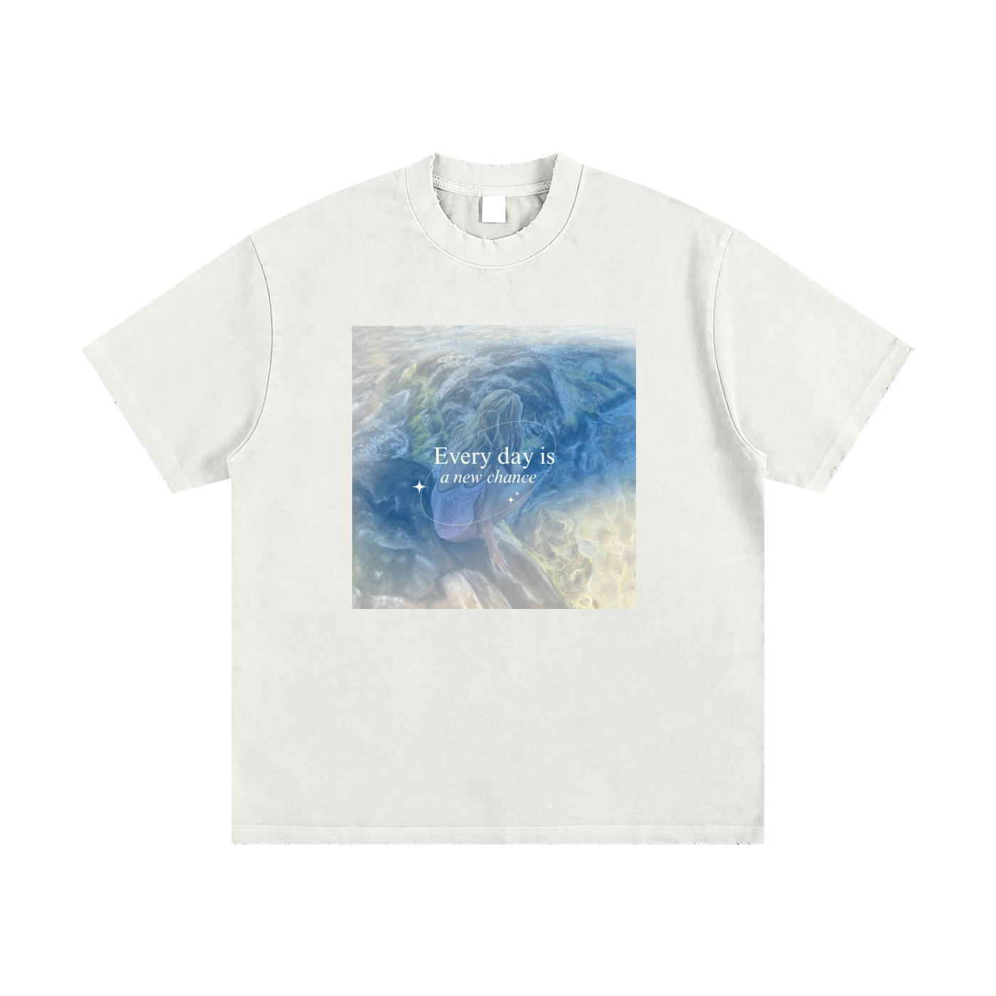 Heavyweight Vintage Washed Frayed New Chance! T-Shirt