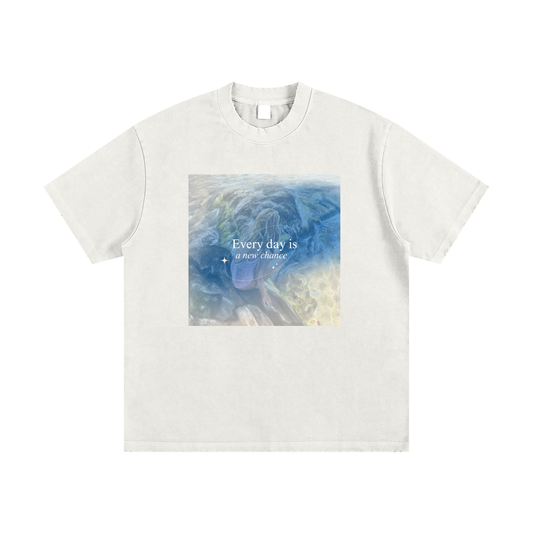 Heavyweight Vintage Washed Frayed New Chance! T-Shirt