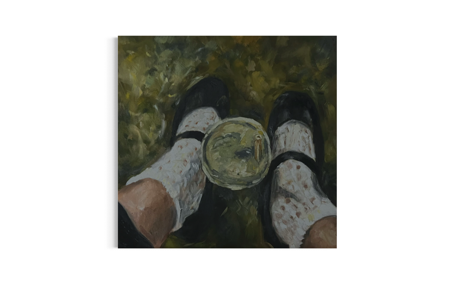 “Matcha, new shoes, lace socks”
