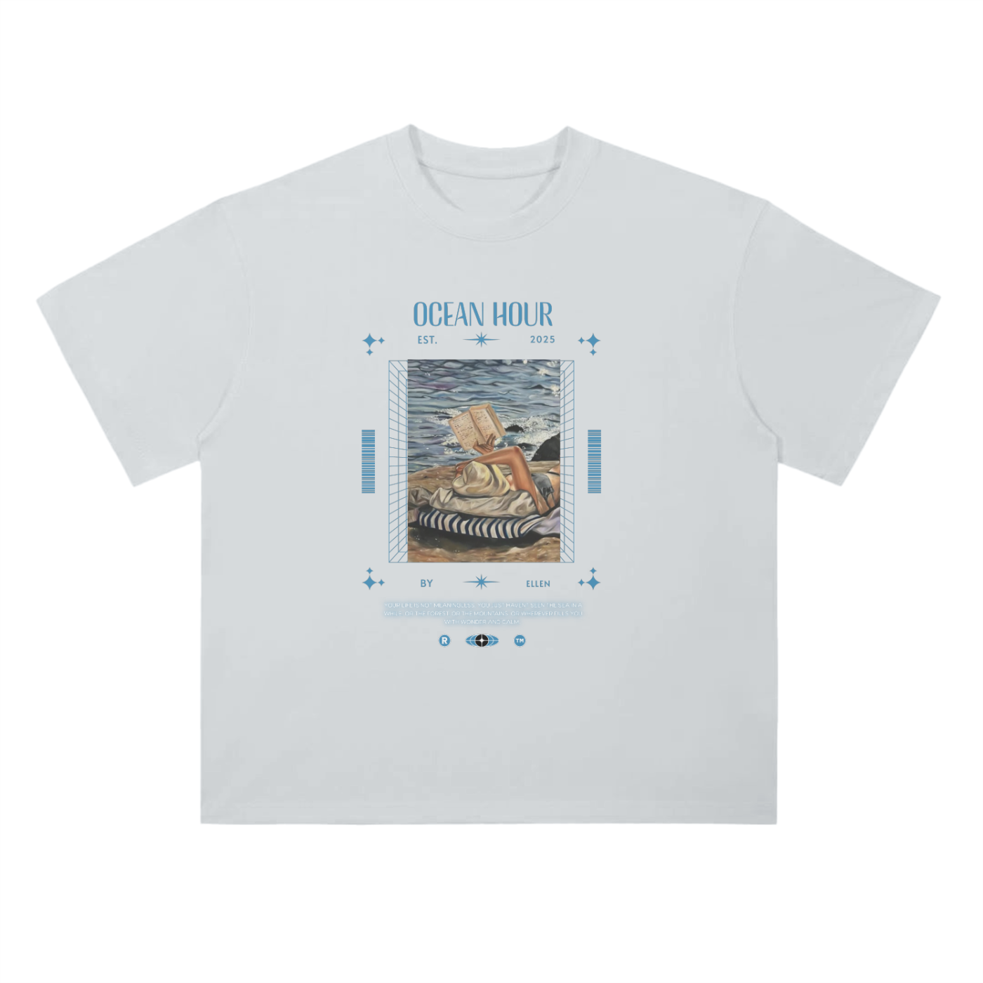 Drop Shoulder Ocean Hour! T-Shirt