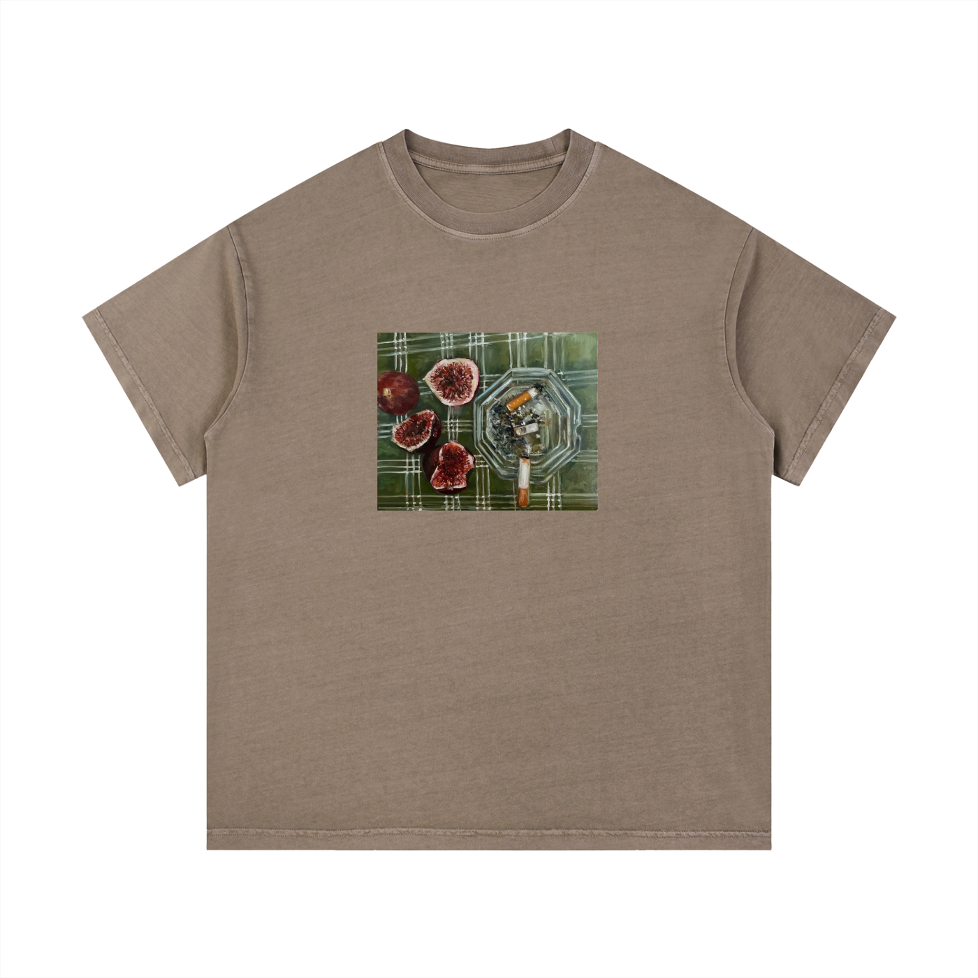 Vintage Wash Cotton T-Shirt Cigs & Figs