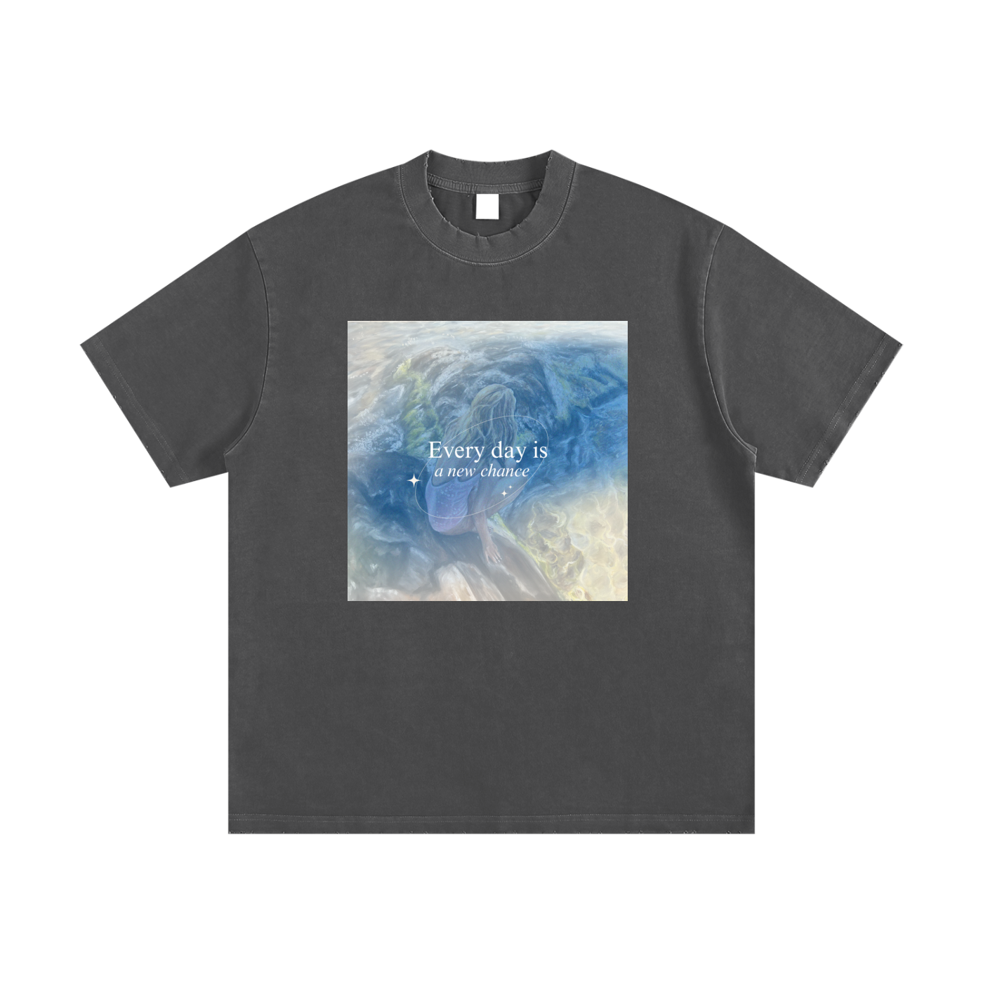 Heavyweight Vintage Washed Frayed New Chance! T-Shirt