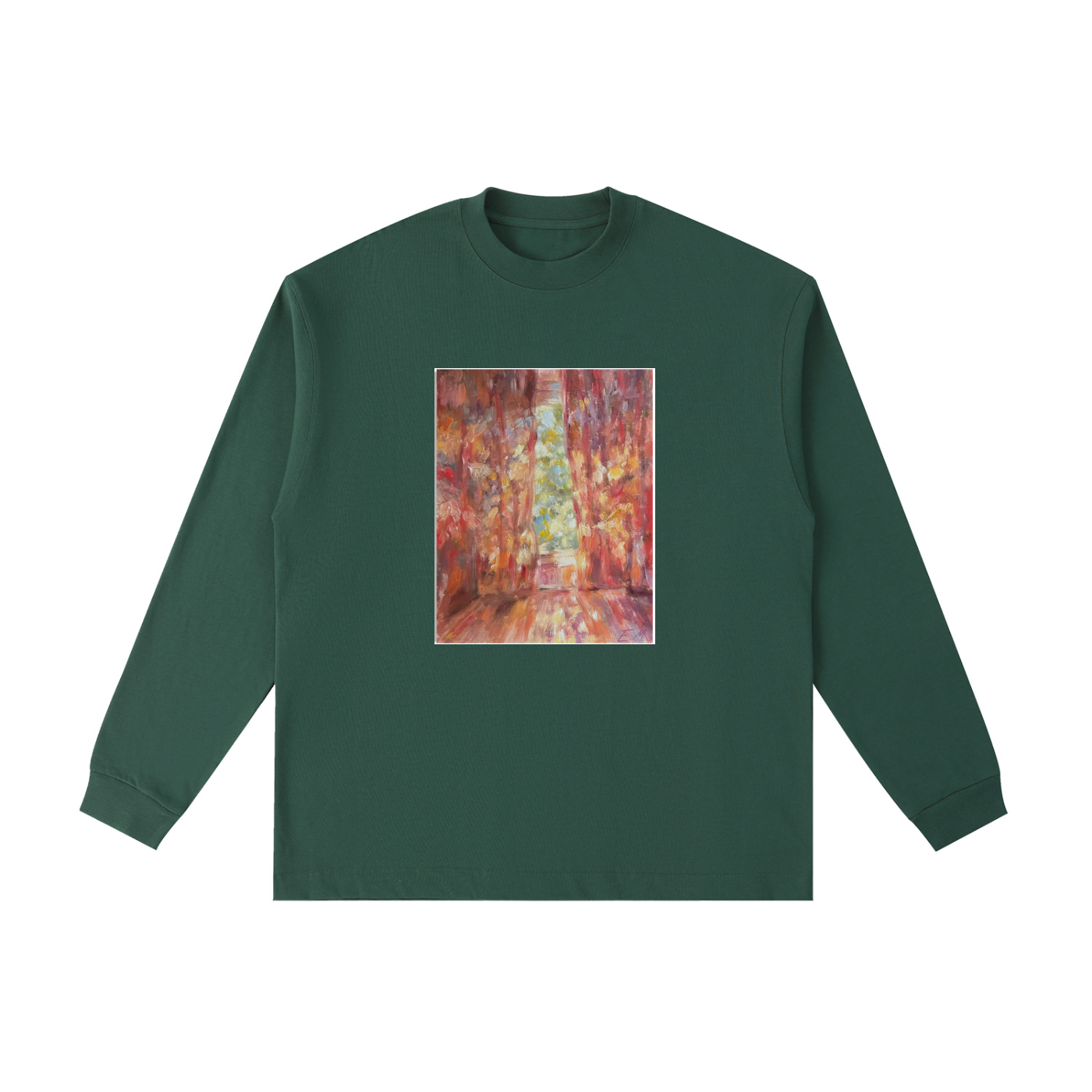 Essential Cotton Long Sleeve T-Shirt Windowsill