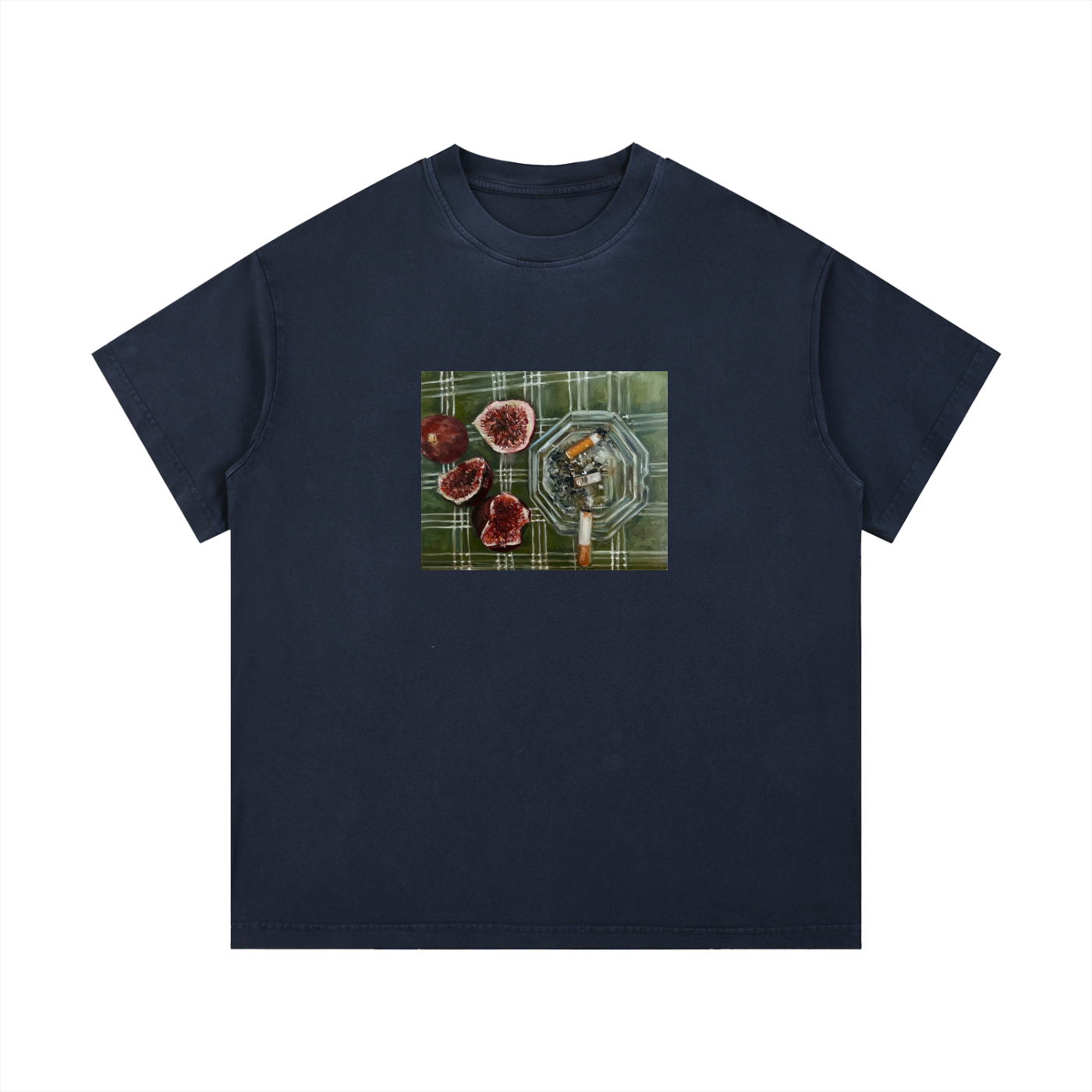 Vintage Wash Cotton T-Shirt Cigs & Figs