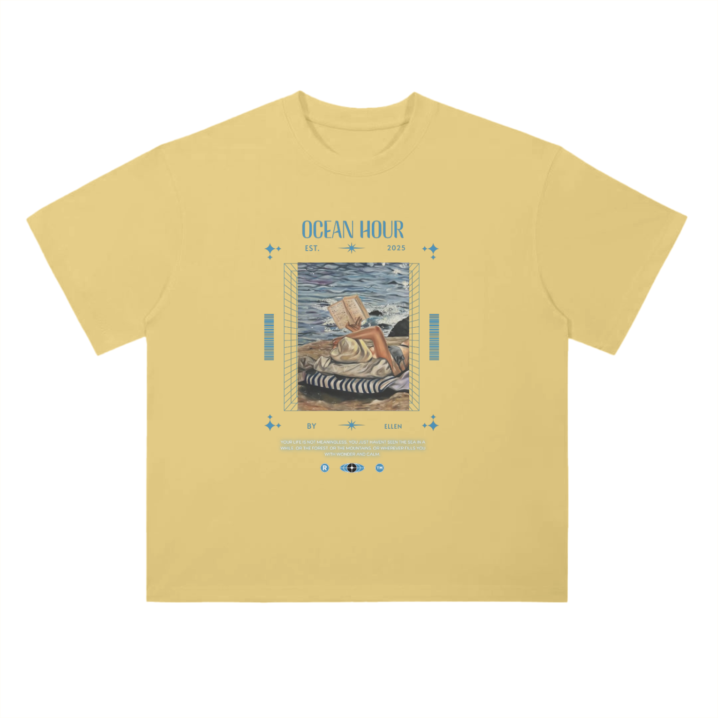 Drop Shoulder Ocean Hour! T-Shirt